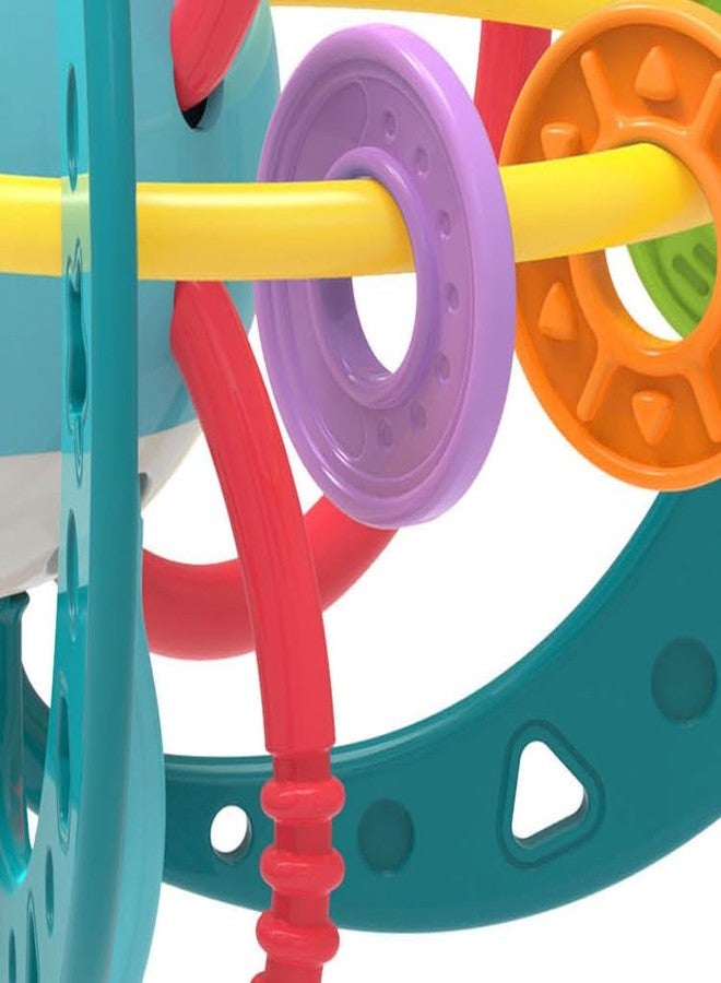 Mummy Please Baby Teething Rattle Toy, BPA Free, Silicone Loops with Rattling Sound, Multicoloured (Molar Toy) - Image 2