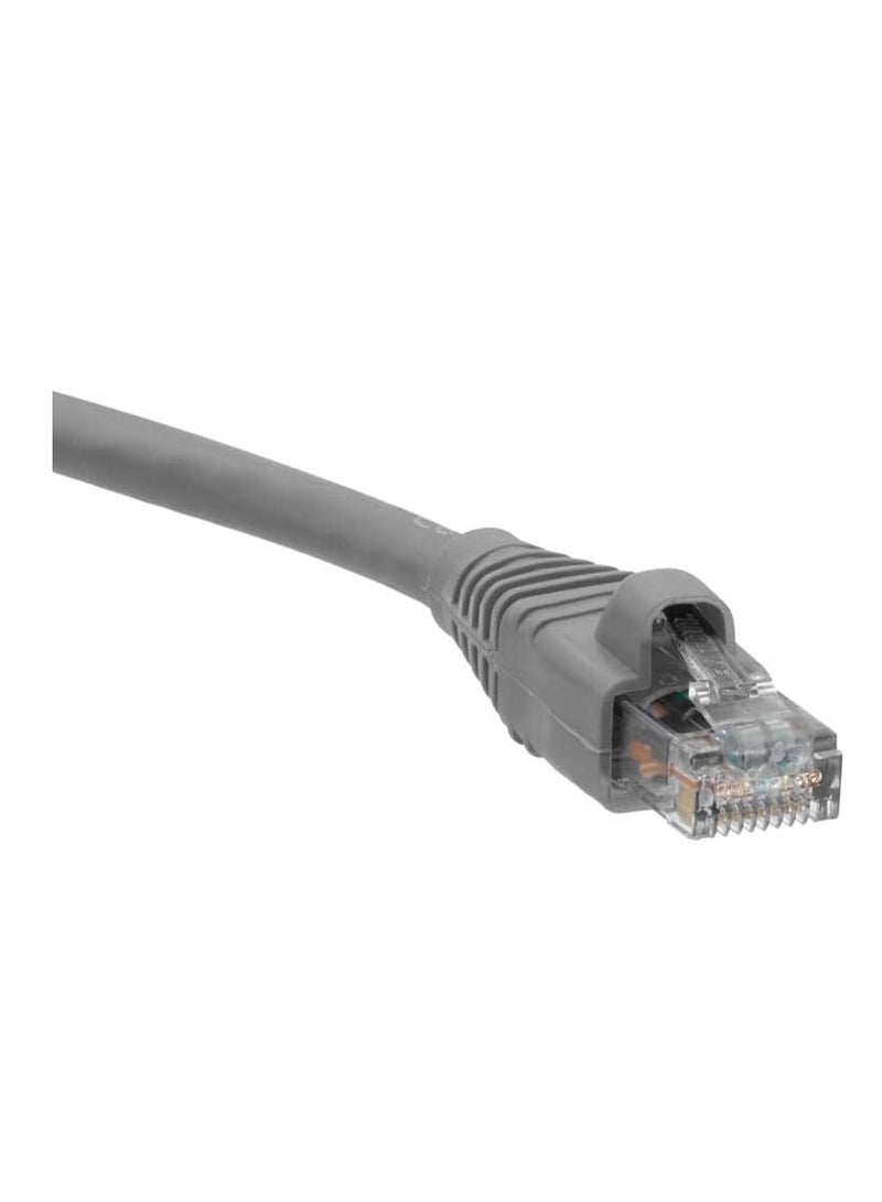 Leviton 62460-10S eXtreme 6+ Standard Patch Cord, CAT 6, 10-Foot Length, Grey - Image 1