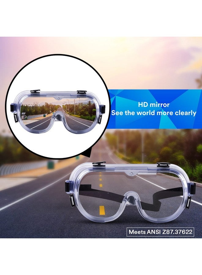 3M 3M Safety Goggles Model 1621, Polycarbonate, Protects From Chemical Splashes, Clear Lens, Hardcoat, Transparent Goggles, Multipurpose For Industrial, Lab And Hospital, ANSI Z87.1 (Pack of 1) - Image 3