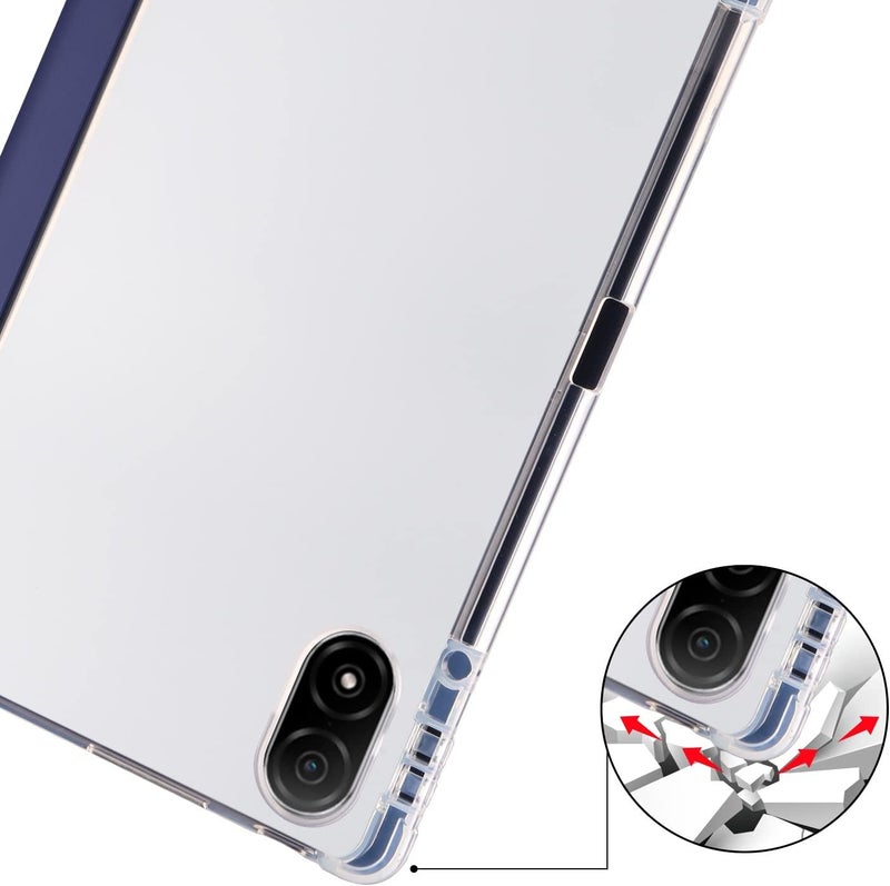 for Honor Pad V8 Pro Case 12.1-Inch 2022 Case Slim Lightweight Protective Case Smart Cover Shockproof Cover with Clear Back Shell w/Pencil Holder, Auto Wake/Sleep(Dark Blue) - Image 4