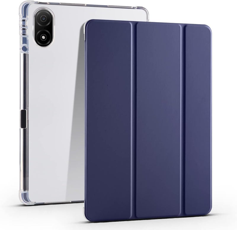 for Honor Pad V8 Pro Case 12.1-Inch 2022 Case Slim Lightweight Protective Case Smart Cover Shockproof Cover with Clear Back Shell w/Pencil Holder, Auto Wake/Sleep(Dark Blue) - Image 1