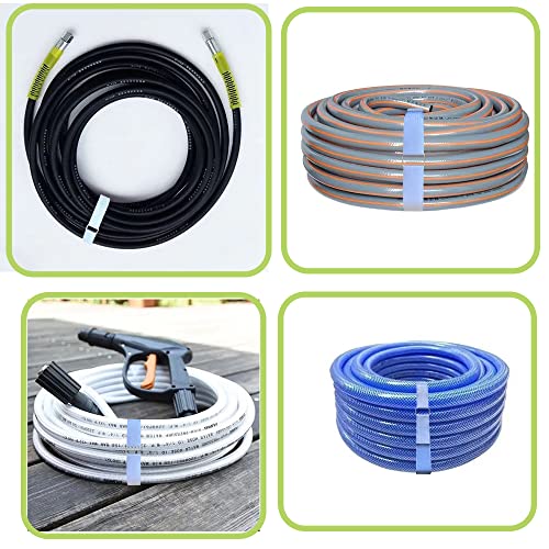 Amsthow Cinch Cable Straps Nylon Straps 39ft White 1 inch Wide Hook and Loop Roll With 50Pcs Metal Buckles Long Adjustable Management Cords Organized Cable Ties - Image 5