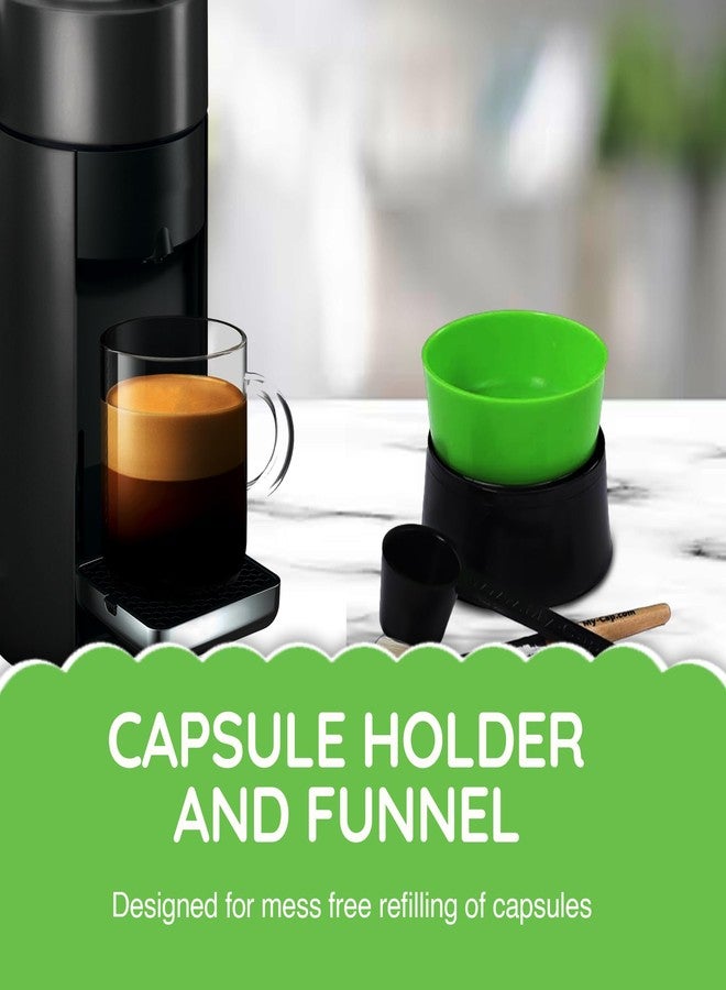 My-Cap Capsule Holder & Funnel - Make Your Own Coffee Pods Set - Refill & Reuse Nespresso Vertuo Coffee Capsule - Image 2