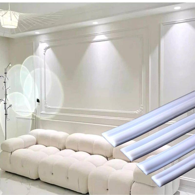 ZHIVEZEN 20FT x 1.6IN Peel and Stick Wall Molding Trim, TPE Rubber Flexible Chair Rail for Mirror Frames, Doors & Home Decor - Matte White (Note: Heat Treatment Required for Best Adhesion) - Image 5