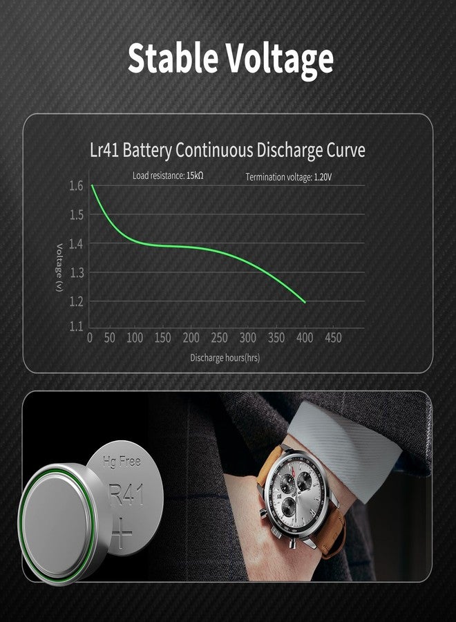 NICEBATT lr41 Battery，24 Pack - Image 3