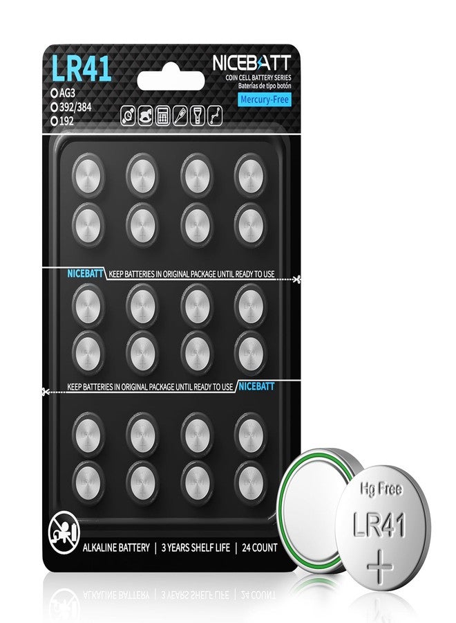 NICEBATT lr41 Battery，24 Pack - Image 1