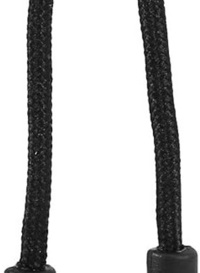 klarako Zipper Fixer, 10pcs/Bag EDC Black Small Pulls Cord Rope for Outdoor Travel Clothing Backpack Accessory 