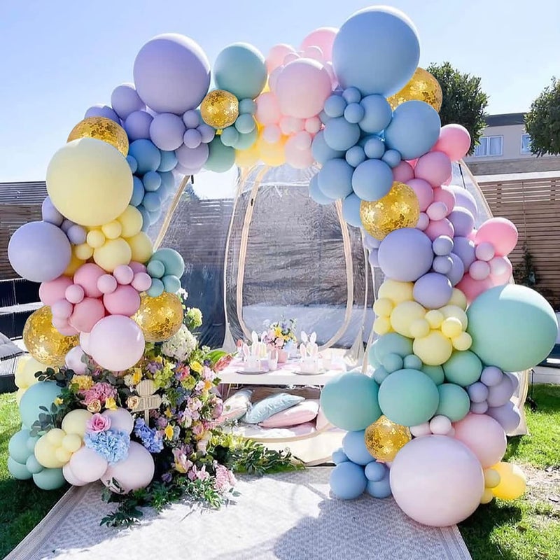 Chocozone Macron Balloons Birthday Decoration Items Birthday Decorations for Boys & Girls Party Props (Pack of 142) - Image 5