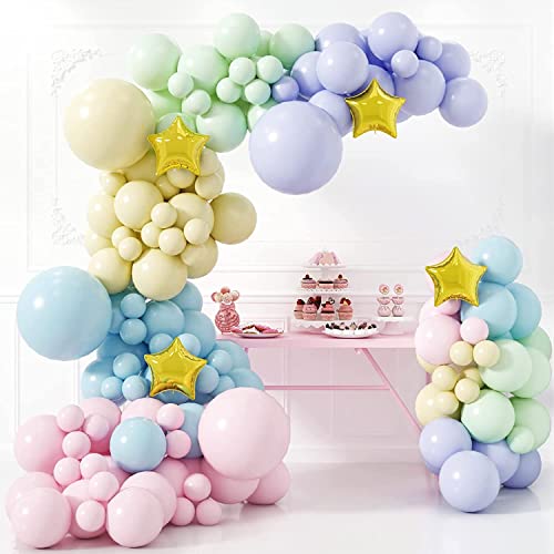 Chocozone Macron Balloons Birthday Decoration Items Birthday Decorations for Boys & Girls Party Props (Pack of 142) - Image 3