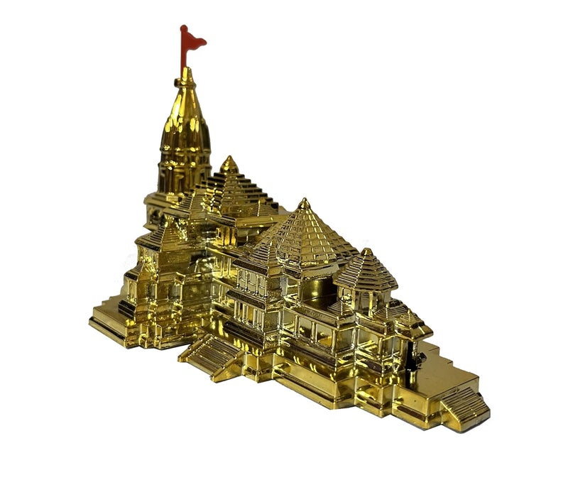 Awadh نموذج معبد رام أوداي 3D تصميم أصلي نموذج معبد رام أوداي بلاستيك لهيكل المنزل لوحة السيارة ديكور المنزل هدايا - Image 2