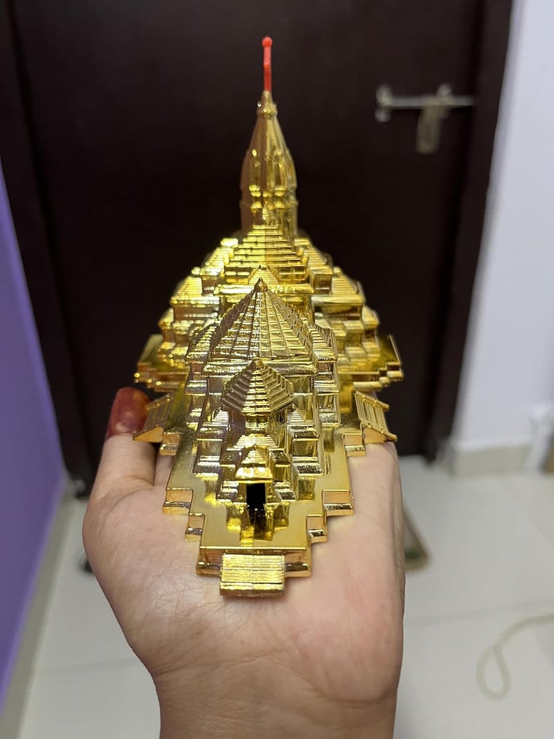 Awadh نموذج معبد رام أوداي 3D تصميم أصلي نموذج معبد رام أوداي بلاستيك لهيكل المنزل لوحة السيارة ديكور المنزل هدايا - Image 3