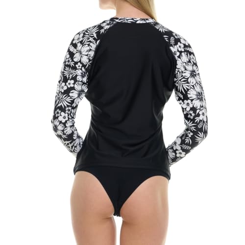 Hurley حماية راش هارلي للنساء، قمصان راش هارلي ذات الأكمام الطويلة للنساء، قميص سباحة راشغارد للنساء مع حماية UPF 50+ و SPF و UV - Image 4