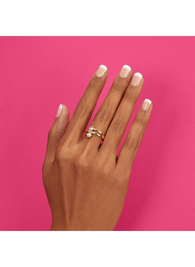 DASHING DIVA Magic Press Nails Day To Night | Short Square Shaped Press On Nails | Long Lasting Stick On Gel Nails | Lasts Up To 7 Days | Contains 30 Stick On Nails 1 Prep Pad 1 File  - Image 3