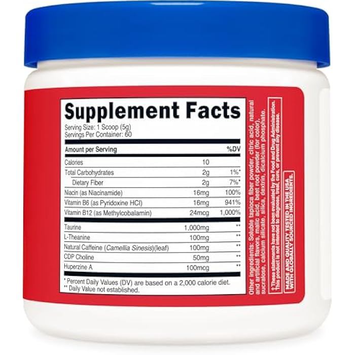 Nutricost Energy Complex (Fruit Punch) (60 Servings) - Clean Energy Powder, 300g Dietary Supplement - Image 5