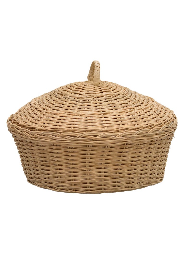 Handmade Round medium bamboo bread basket  - Image 5