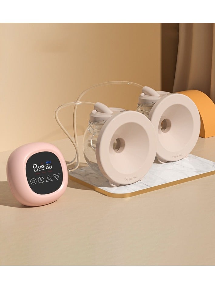 DOOKOO Electric Wearable Hands-Free Breast Pump ,Low Noise u0026 Painless, LCD Display, 3 Modes u0026 9 Levels 