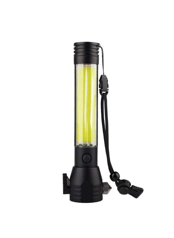 Crony T09 Solar Usb Rechargeable Led Flashlight Solar Portable Hand Light Car Emergency Rescue Hammer Tool Safety Escape Hammer Compass - Image 2