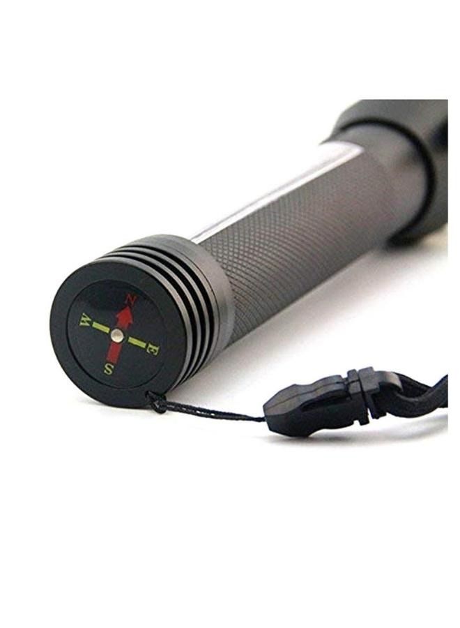 Crony T09 Solar Usb Rechargeable Led Flashlight Solar Portable Hand Light Car Emergency Rescue Hammer Tool Safety Escape Hammer Compass - Image 5