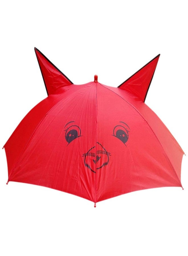 RAINPOPSON Hat & Ear Combo Kids Umbrella For Girls Stylish Boys Multicolor Hat Umbrella for Women & Men and Red Umbrella for Kids (Pack of 2) - Image 4