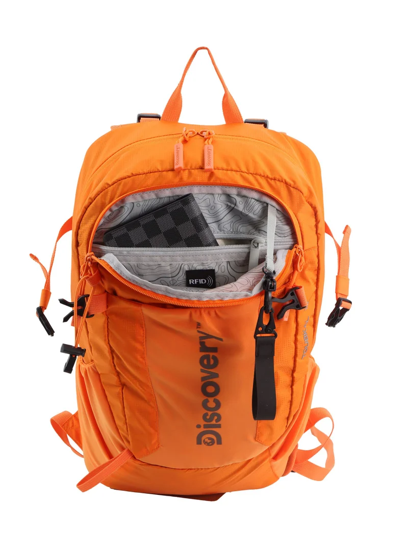 Discovery Discovery Outdoor 18L Backpack Orange for Adventure, Durable Lightweight Water Resistant Bag for Men Women Hiking Trekking Camping Travel