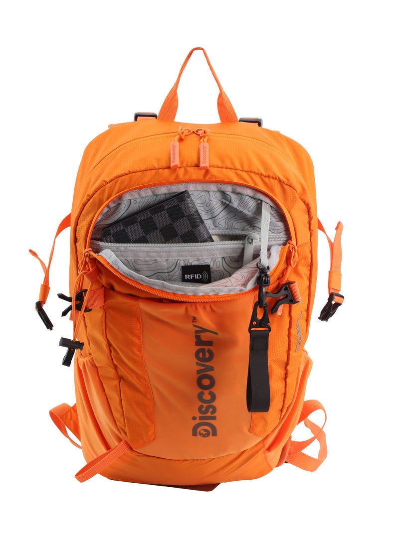 Discovery Outdoor 18L Backpack Orange for Adventure, Durable Lightweight Water Resistant Bag for Men Women Hiking Trekking Camping Travel - pzsku/Z22F667482770E7845C47Z/45/_/1721995697/4ba45bb7-c773-41f8-a9af-c0f040415a64