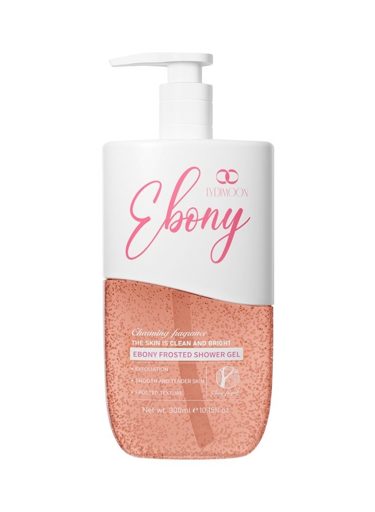 LYDIMOON Ebony Exfoliating Shower Gel Brightening & Long-Lasting Fragrance 300ml - Image 1