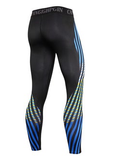 CANGHPGIN Men Quick Dry Breathable Sports Pants Black/Blue  - Image 2