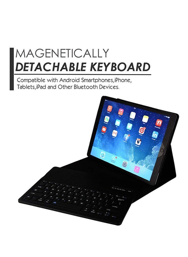 NIBEMINENT Wireless Bluetooth Keyboard Protective Case For Apple iPad 9.7 Inch Black - Image 2