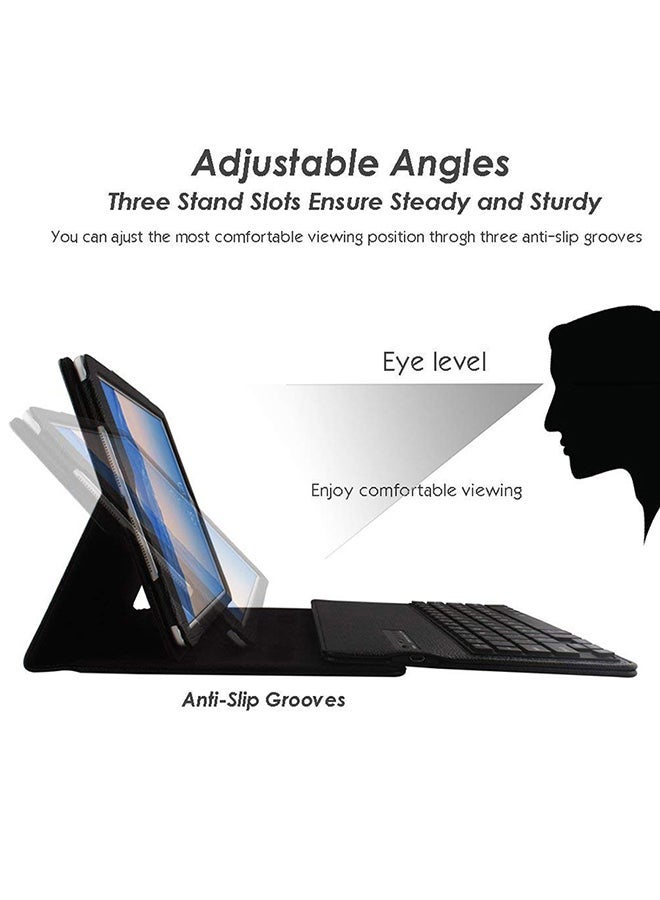 NIBEMINENT Wireless Bluetooth Keyboard Protective Case For Apple iPad 9.7 Inch Black - Image 3