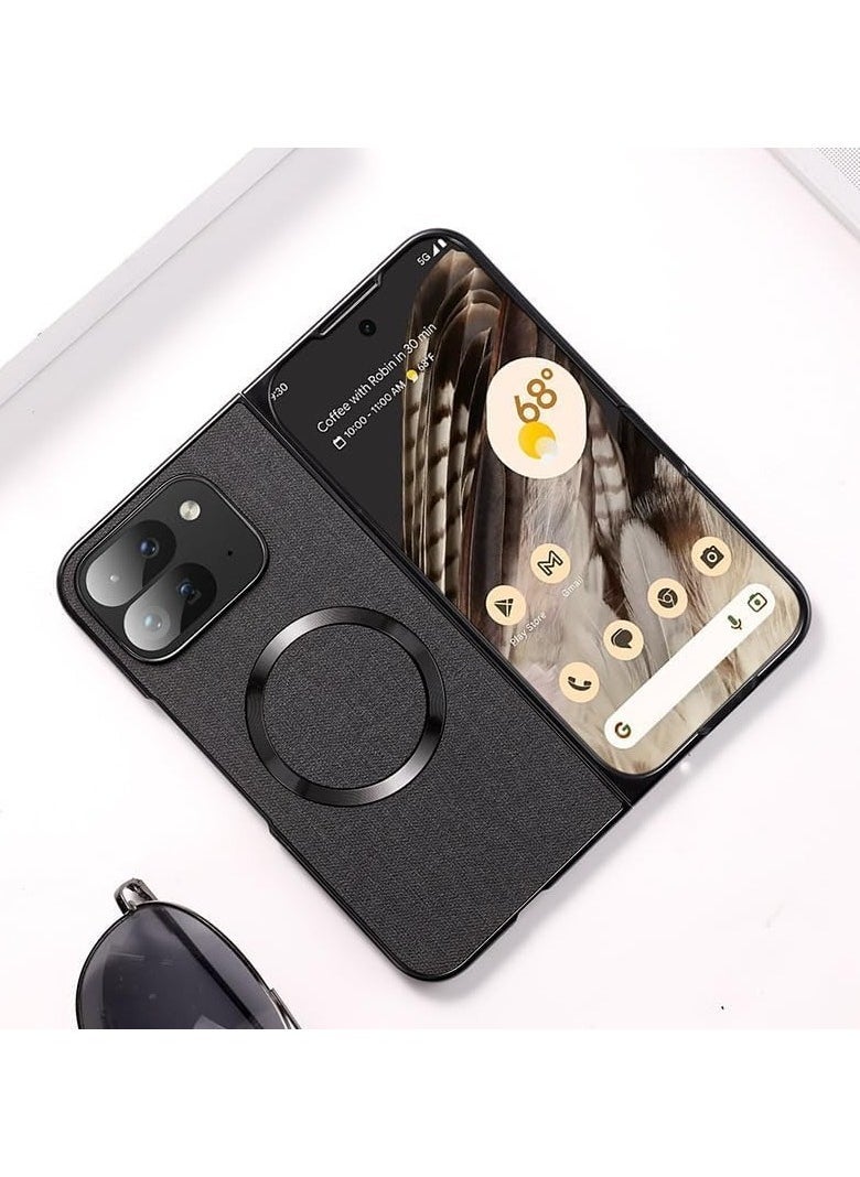 general Magnetic Case Compatible with Google Pixel 9 Pro Fold 5G 2024 Case, Ultra Thin Cloth Pattern Case Shockproof Protective Cover for Google Pixel 9 Pro Fold - Image 1