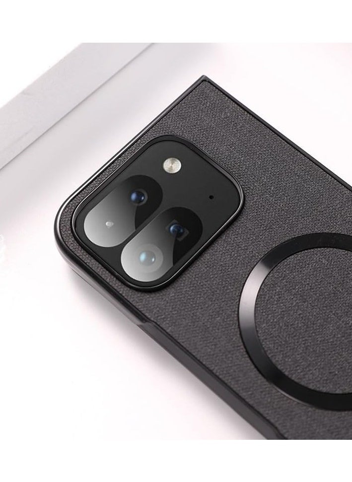 general Magnetic Case Compatible with Google Pixel 9 Pro Fold 5G 2024 Case, Ultra Thin Cloth Pattern Case Shockproof Protective Cover for Google Pixel 9 Pro Fold - Image 2