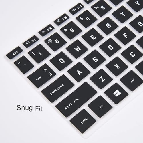 OJOS Keyboard Cover for Keyboard Cover for 2025-2023 HP Victus 15 Gaming Laptop 15.6"/Victus 16.1", Black - Image 3