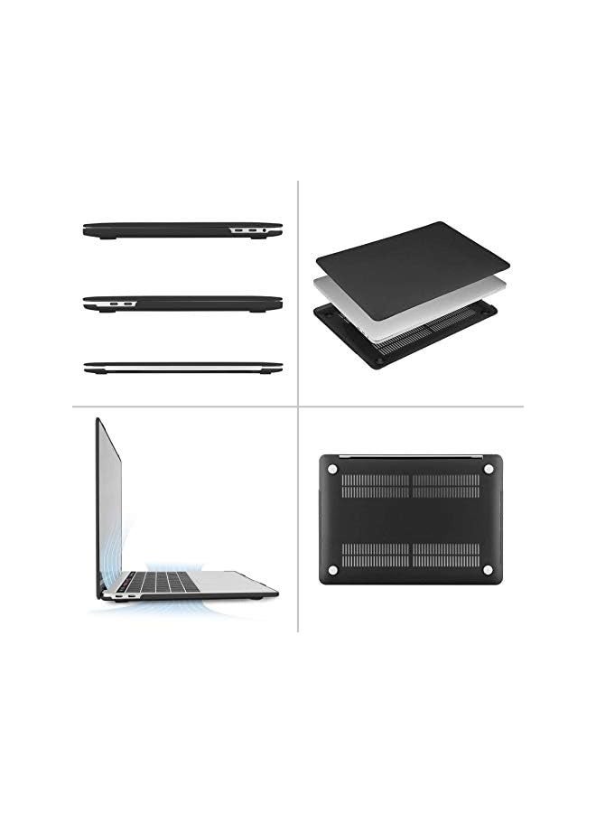 Mosiso Compatible with MacBook Pro 13 inch Case 2024 2023, 2022, 2021-2016 M2 M1 A2338 A2251 A2289 A2159 A1989 A1708 A1706, Plastic Hard Shell Case & Keyboard Cover Skin & Webcam Cover, Black - Image 3