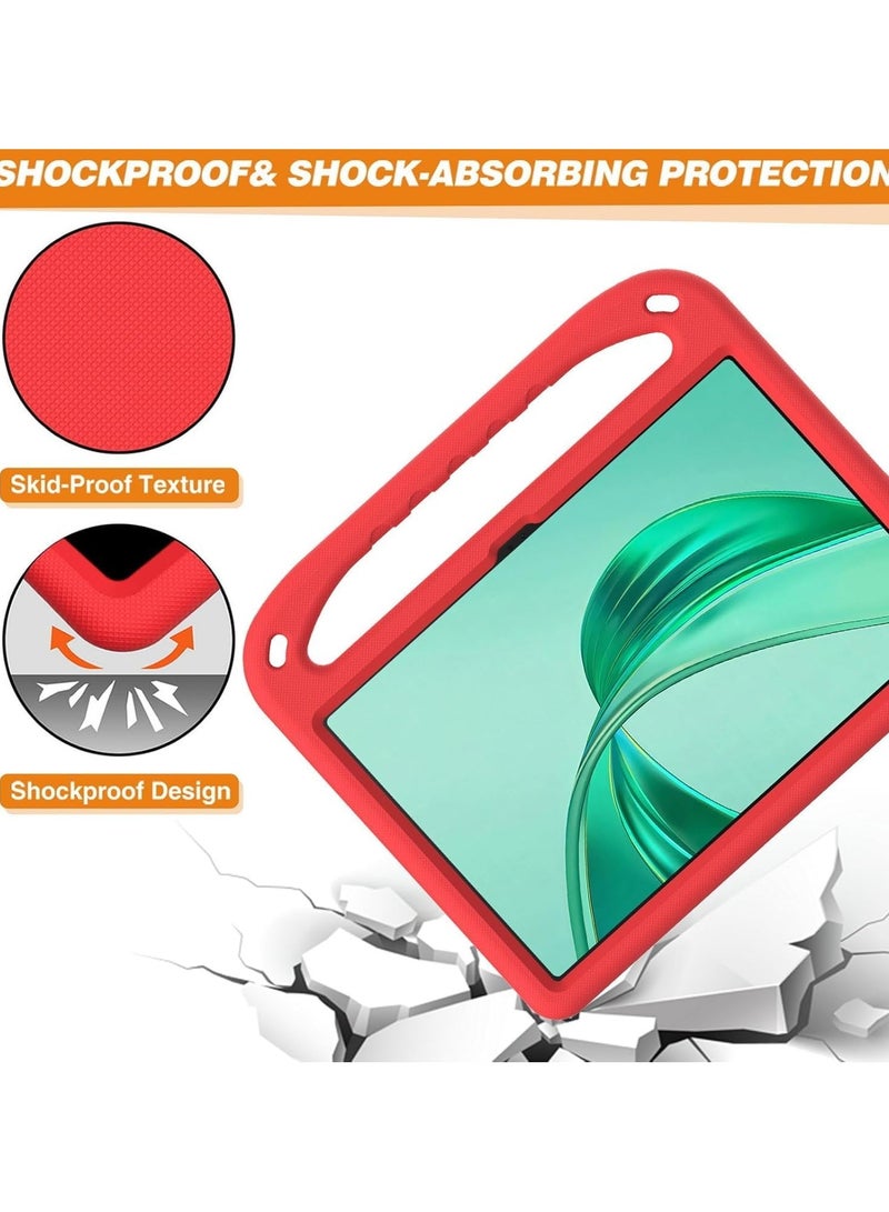VKL Case Compatible with Honor Pad X8a 11.0 Inch 2024, Lightweight EVA Kid Friendly Shockproof Protective Case with Handle and Hidden Bracket Cover with Honor Pad X8a 2024 (Red) - Image 5
