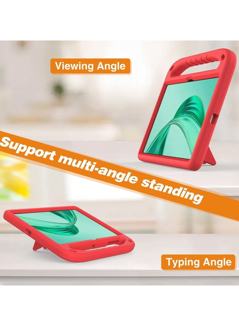 VKL Case Compatible with Honor Pad X8a 11.0 Inch 2024, Lightweight EVA Kid Friendly Shockproof Protective Case with Handle and Hidden Bracket Cover with Honor Pad X8a 2024 (Red) - Image 4