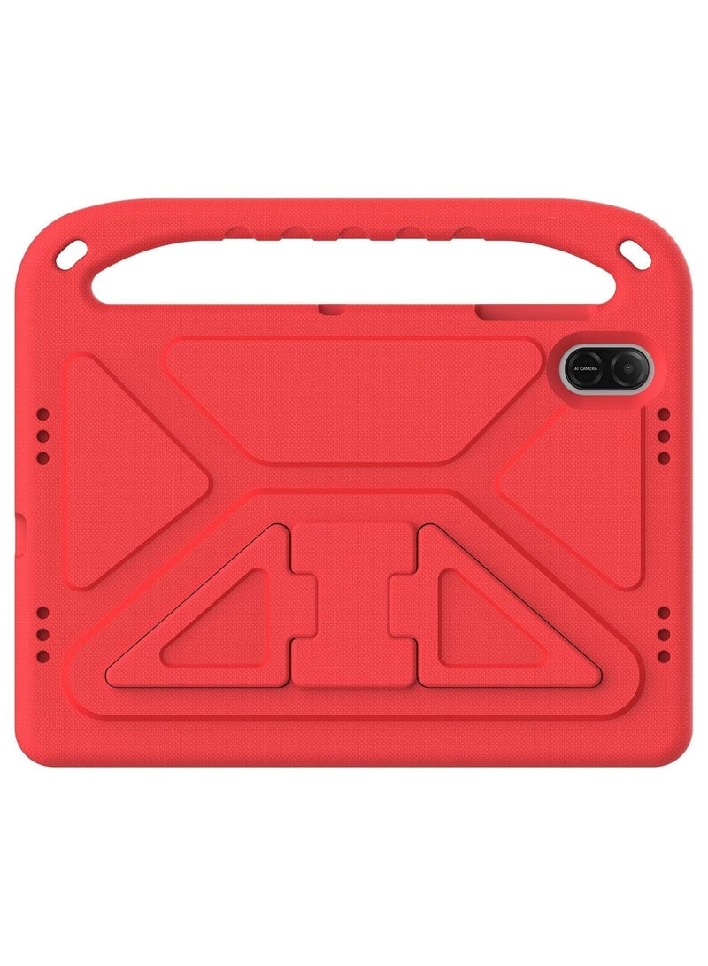 VKL Case Compatible with Honor Pad X8a 11.0 Inch 2024, Lightweight EVA Kid Friendly Shockproof Protective Case with Handle and Hidden Bracket Cover with Honor Pad X8a 2024 (Red) - Image 3