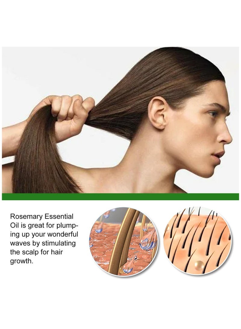 EELHOE Rosemary Essential Oil 30ml Pure Rosemary Oil for Hair Growth & Skin Care Nourishment Scalp Stimulates Hair Growth Rid of Itchy and Dry Scalp Refreshing Aromatherapy Oil for Men Women - Image 2