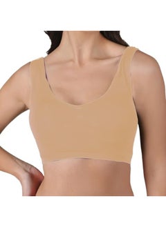Selina Wear Tank Bralette Seamless Sports Bra - Chest Wrapped Underwear - Comfortable Bra for Women Seamless Bralettes for Sleeping, Yoga, Workout 