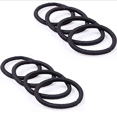 Belicia 100Pcs Hair Ties and Black Rubber Elastic Hair Bands 4mm Elastic Ponytail Holders for Women - Image 3
