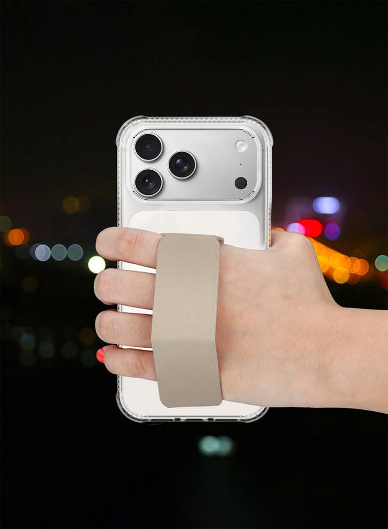 CATANES 2 Packs Finger Grip Clear Case Cover for iPhone 17 Pro- Kickstand Car Magnetic Holder Multi-function Protective Two-in-one Case with 3D Screen Protector - Golden - Image 5