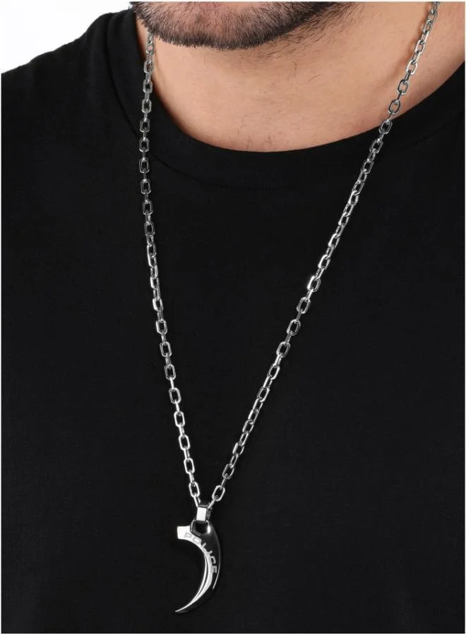 POLICE Stainless Steel necklace For Men in Silver