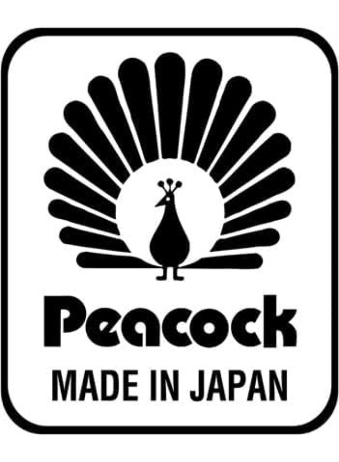 Peacock 1.9L Stainless Steel Vacuum Flask – Double Wall Thermal Jug for Hot & Cold Beverages, Leak-Proof & Durable, Made in Japan (Black/Gold Lines) - Image 2