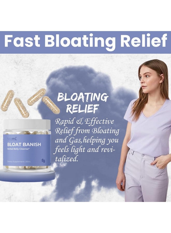 teami Teami Bloat Banish Fast Gas and Bloating Relief for Women - Debloat Pills to Support Digestion, Ensuring Regularity & Constipation Relief - Natural Herbal Belly Cleanse with Digestive Enzymes - Image 3