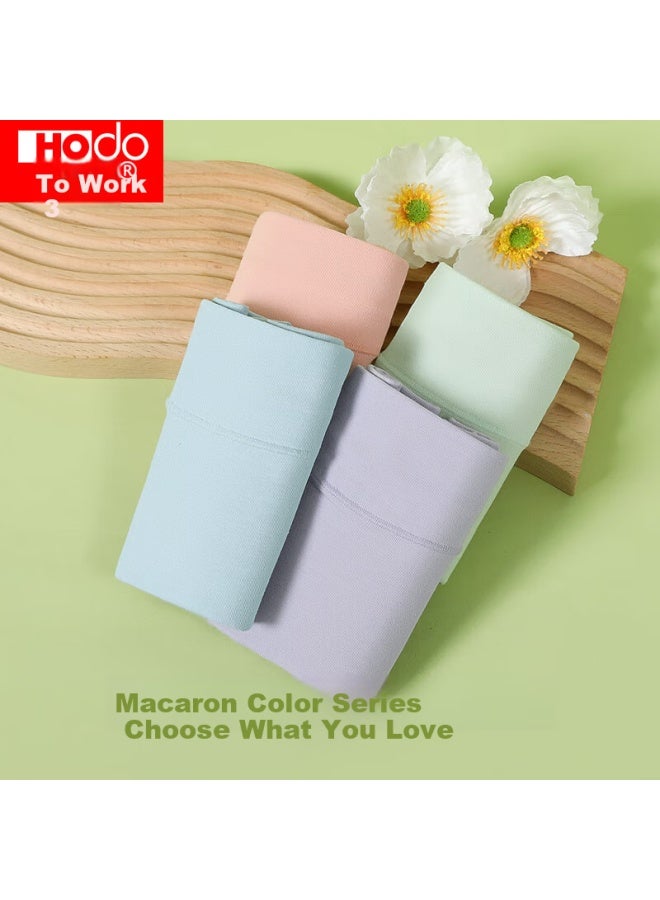 HOdo Hongdou Women's Cotton-spandex High-waist Antibacterial Macaron Color Ladies' Underwear Set, One 160/68a - Image 3