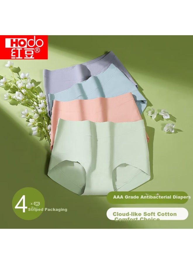 HOdo Hongdou Women's Cotton-spandex High-waist Antibacterial Macaron Color Ladies' Underwear Set, One 160/68a - Image 2
