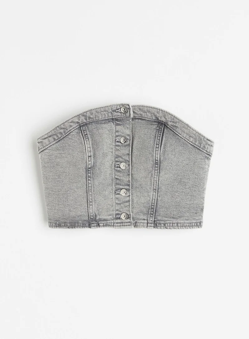H&M Denim Detail Top