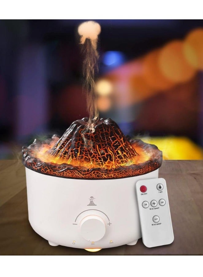 Denx Smart Diffuser With a Multi Light Volcano Model With a Remote Control Capacity of 560 ml - Image 2