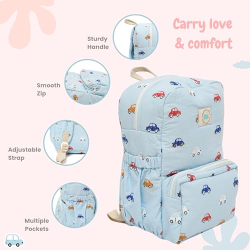 TIDY SLEEP Cute Backpack for Kids Girls Boys Toddler Backpack Preschool Nursery Travel Bag - Size (34x24) cm - Delicious Tour - Image 5