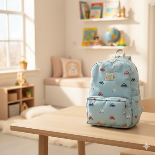 TIDY SLEEP Cute Backpack for Kids Girls Boys Toddler Backpack Preschool Nursery Travel Bag - Size (34x24) cm - Delicious Tour - Image 2