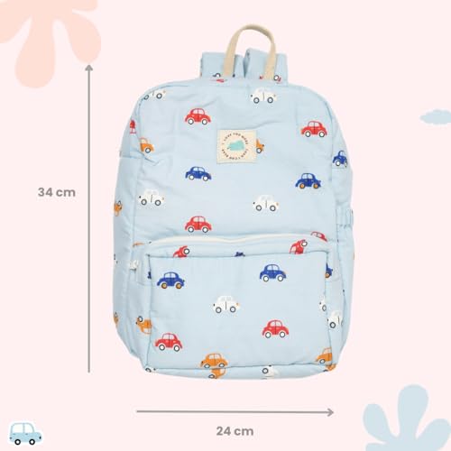TIDY SLEEP Cute Backpack for Kids Girls Boys Toddler Backpack Preschool Nursery Travel Bag - Size (34x24) cm - Delicious Tour - Image 4